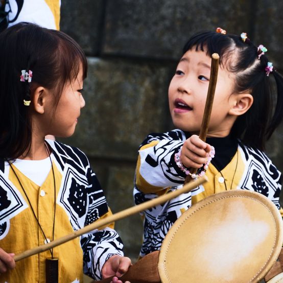 陽向睦 未経験者・子どもも活躍する万灯講練習